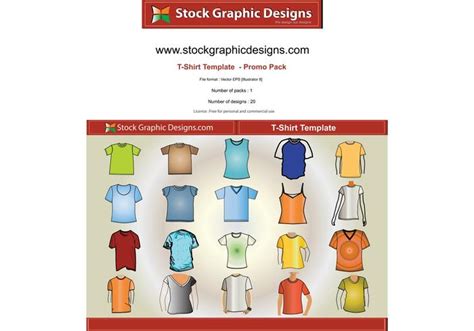 T–Shirt Template Free Vector Pack - Download Free Vector Art, Stock Graphics & Images