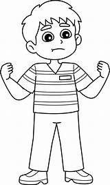 Standing Boy Coloring Pages sketch template