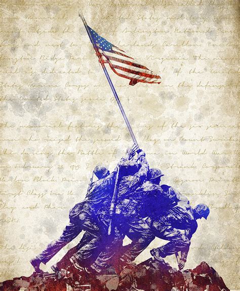 Marine Corps War Memorial Digital Art by Aged Pixel - Fine Art America