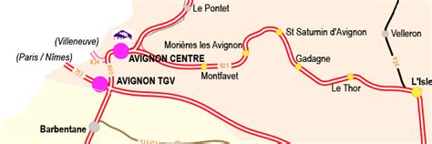 Avignon TGV Map