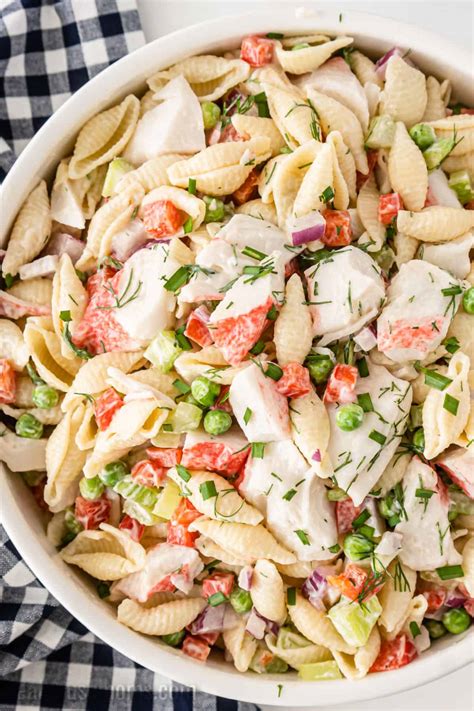 Crab Pasta Salad ⋆ Real Housemoms