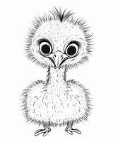 Ostrich Coloring Page Free Printable Pages sketch template