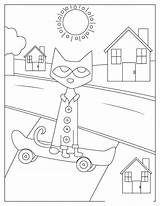 Pete The Cat Coloring Pages sketch template
