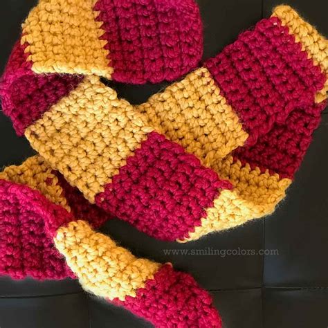 Quick Harry Potter Scarf Pattern - Smiling Colors