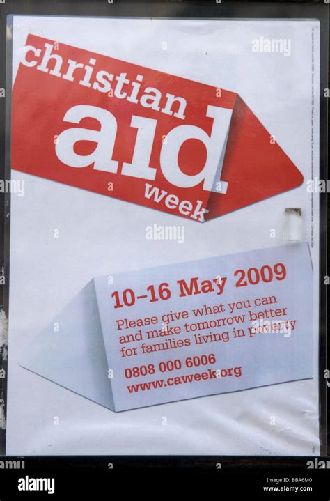 Christian Aid week poster Stock Photo - Alamy