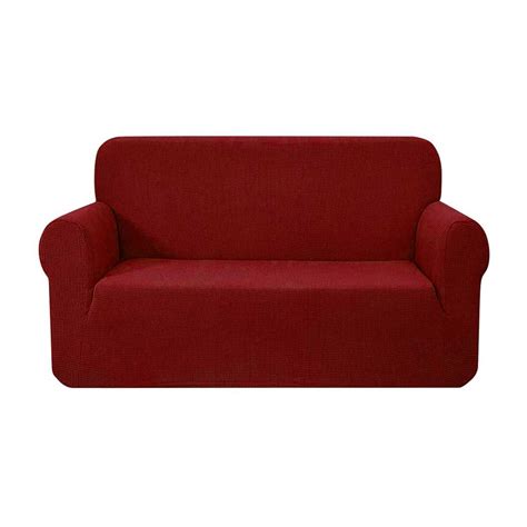 Artiss High Stretch Sofa Cover Couch Protector Slipcovers 2 Seater Burgundy https ...