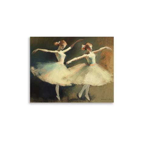 Ballet Dancer Oil Painting Art Print Vintage Ballerina Art Print Dancer ...