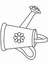 Printable Watering Can Template sketch template