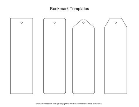 Free Printable Bookmark Template