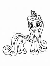 Princess Cadence Printable Coloring Page sketch template