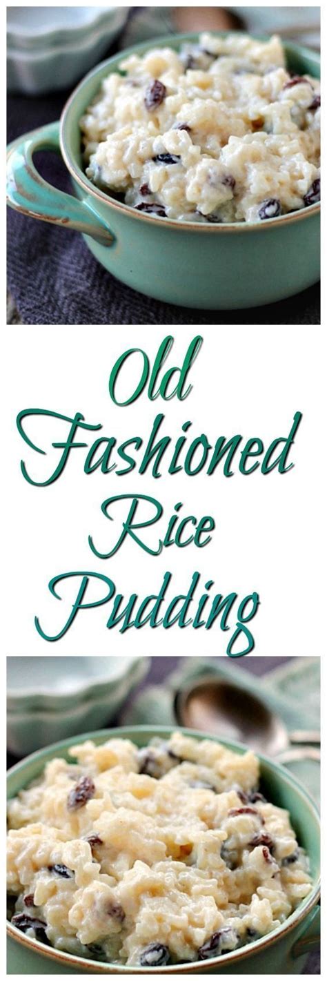 Old Fashioned Rice Pudding Creamy, easy and delicious! Just like ...