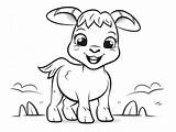 Boer Goat Coloring Sketch  Page sketch template