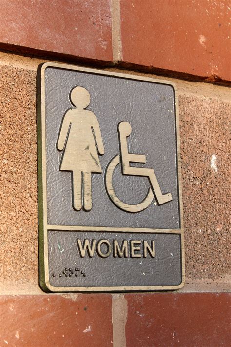 Women's Restroom Sign Brass Plaque Picture | Free Photograph | Photos Public Domain