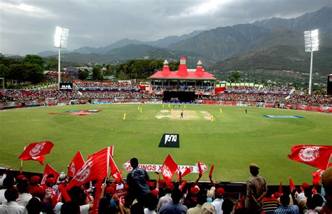 The most beautiful cricket stadium of India - Dharmasala cricket ...