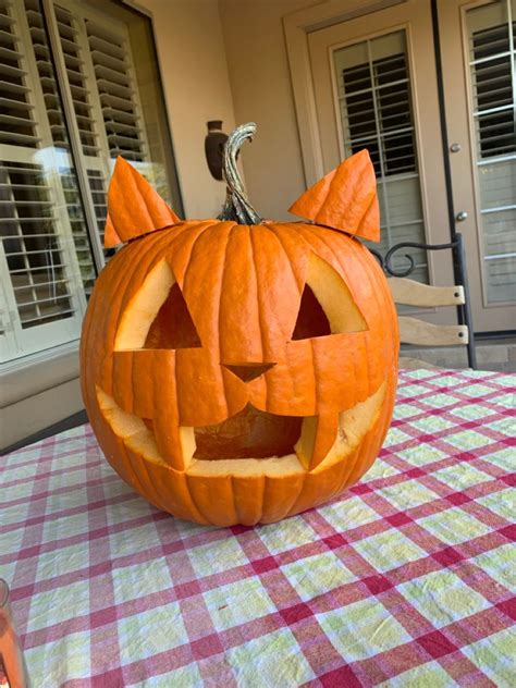 Pumpkin carving 🐈🎃 in 2023 | Pumpkin carving, Scary pumpkin carving, Pumpkin carving designs