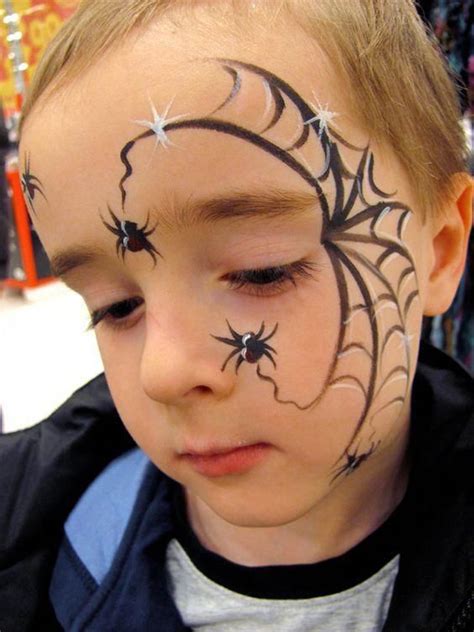 Spiders With Great Web Face Painting. | Spider face painting, Halloween makeup for kids, Face ...