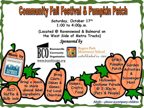 Community Fall Festival and Pumpkin Patch - Bowmanville Community ...