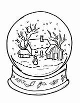 Snow Globe Coloring Pages Free Printable PDF sketch template