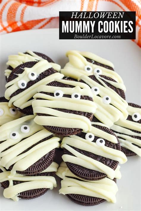 Mummy Cookies - Easy Halloween Cookie recipe - Boulder Locavore