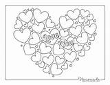 Adorable Heart Coloring Pages For Kids & Adults sketch template