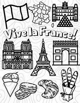 French Coloring Page sketch template