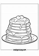 20 Pancake Coloring Pages 100% Free PDF Printable  Crafty Cici Joy sketch template