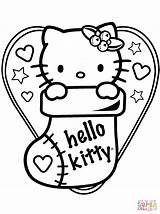 Hello Kitty In Christmas Sock coloring Page  Free Printable Coloring Pages sketch template