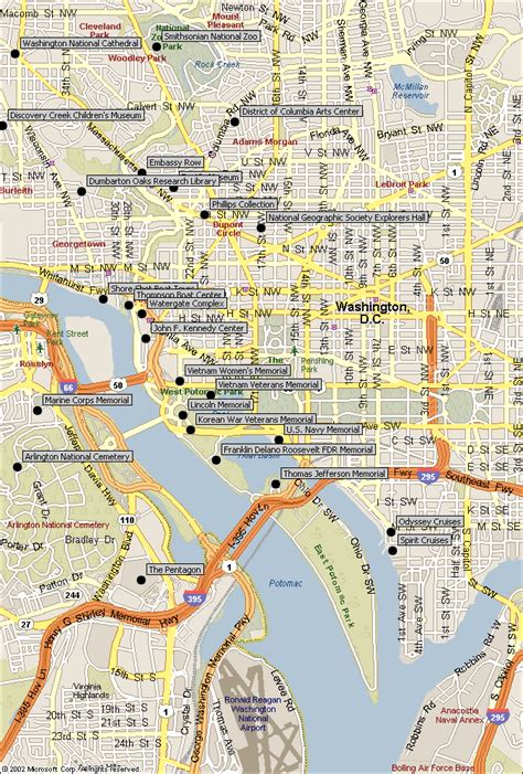 Washington, D.C., Attractions Map. Our Attractions Map includes many of the most popular Wash ...