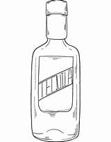 Dibujo De botella Alcohol Para colorear  Dibujos sketch template