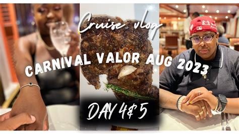 CARNIVAL VALOR CRUISE 2023 DAY 4 & 5 | ANNIVERSARY STEAK HOUSE DINNER | ADULT GAMES | JAS & DAI ...