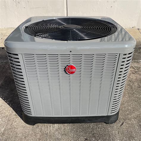 3.0 ton Rheem 14 Seer R-410A Heat Pump System RP1436AJ1NA, RH1T3617STANJA