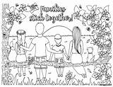 Family Printable Coloring Pages sketch template