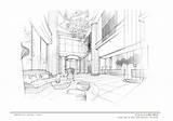 Changsha Holiday Inn Main lobby Option C 1  สถาปัตยกรรม การออกแบบ sketch template