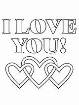 I Love You Coloring Pages sketch template