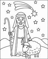 Shepherd With A Sheep coloring Page  Free Printable Coloring Pages sketch template