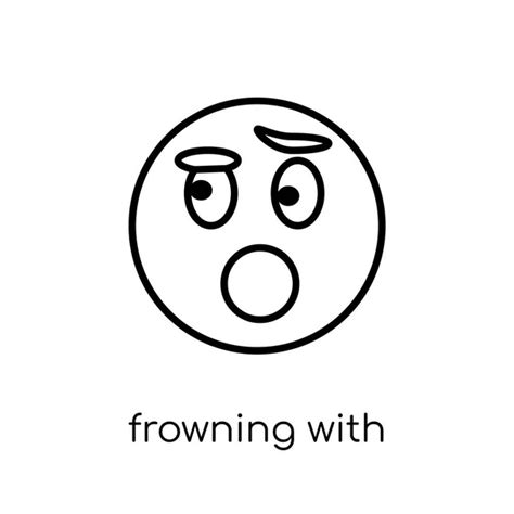 Frown emoji Free Stock Vectors