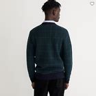 NWT J.CREW $178 Men's Wool-blend Herringbone Windowpane Sweater ...