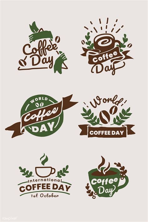 International coffee day logo set vector | premium image by rawpixel.com / TK #vector | Logo ...