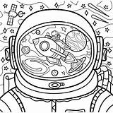 Astronaut Coloring Page Printable sketch template