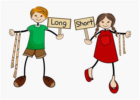 Long And Short Clipart, HD Png Download - kindpng
