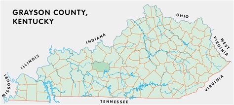 Grayson County, Kentucky - Kentucky Atlas and Gazetteer