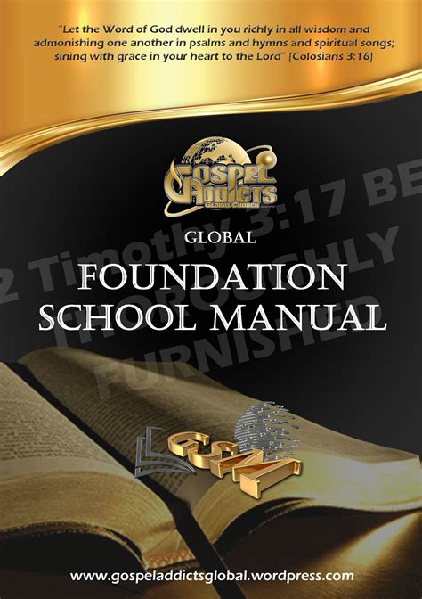 Foundation School Video Course – Gospel Addicts Global Church