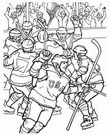 Los Jugadores De Hockey Celebran La Victoria Para Colorear Imprimir E  sketch template