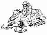 Polaris Snowmobile Coloring Pages Coloring Pages sketch template