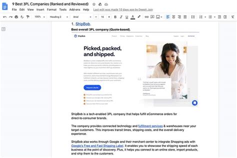 Google Docs Blog Post Template