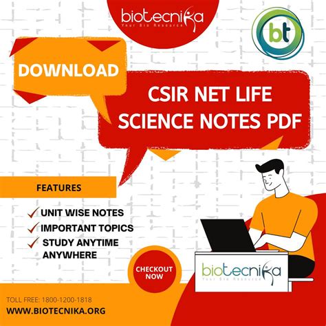 CSIR NET Life Science Notes PDF Download - CSIR NET UNIT 1 to UNIT 13 ...