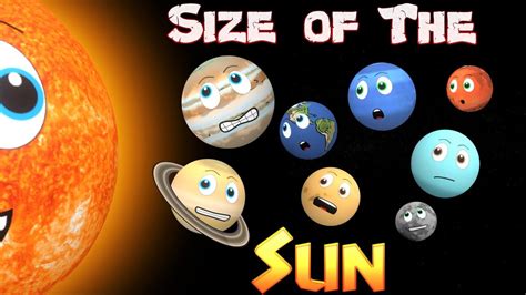 The Sun Size Comparison | Planets for Kids | Solar System Size Comparison - YouTube