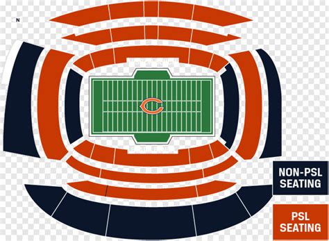 Chicago Bears - Chicago Bears Stadium Seating Chart, Transparent Png ...