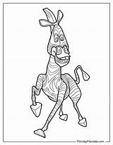 Madagascar Marty Coloring Pages sketch template