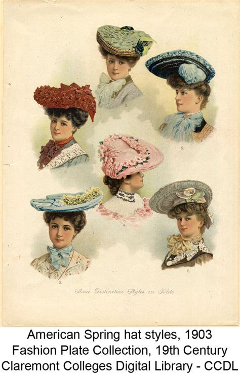Americah hat styles, Spring 1903 | Item Title: American hat … | Flickr